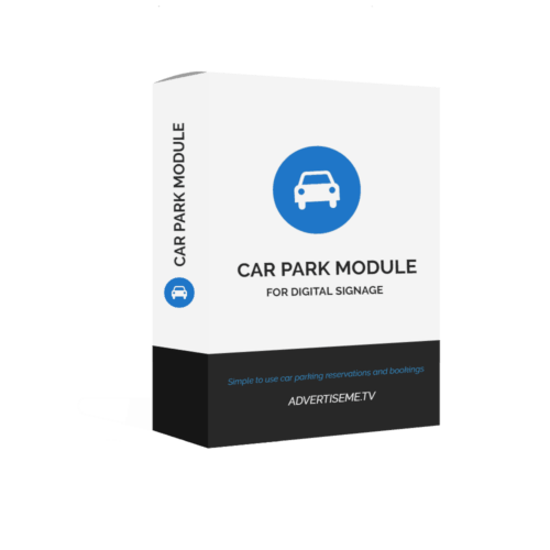 Digital Signage Software Advertise Me TV CAR PARK MODULE FOR DIGITAL SIGNAGE SOFTWARE