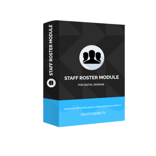 Digital Signage Software Advertise Me TV STAFF ROSTER MODULE FOR DIGITAL SIGNAGE