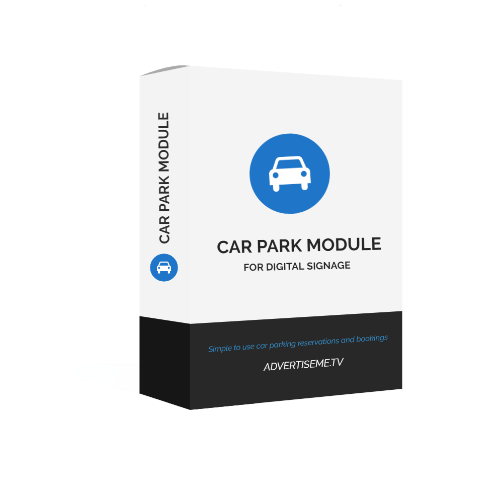 Digital Signage Software Car Park Module