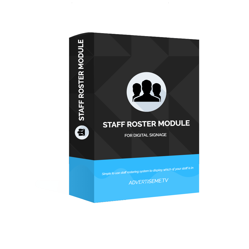 Digital Signage Software Staff Roster Module