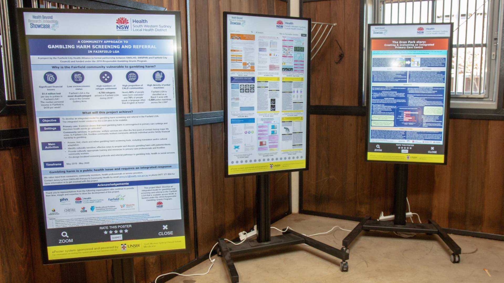 Digital Signage Software UNSW Health Beyond Research Innovation eposters
