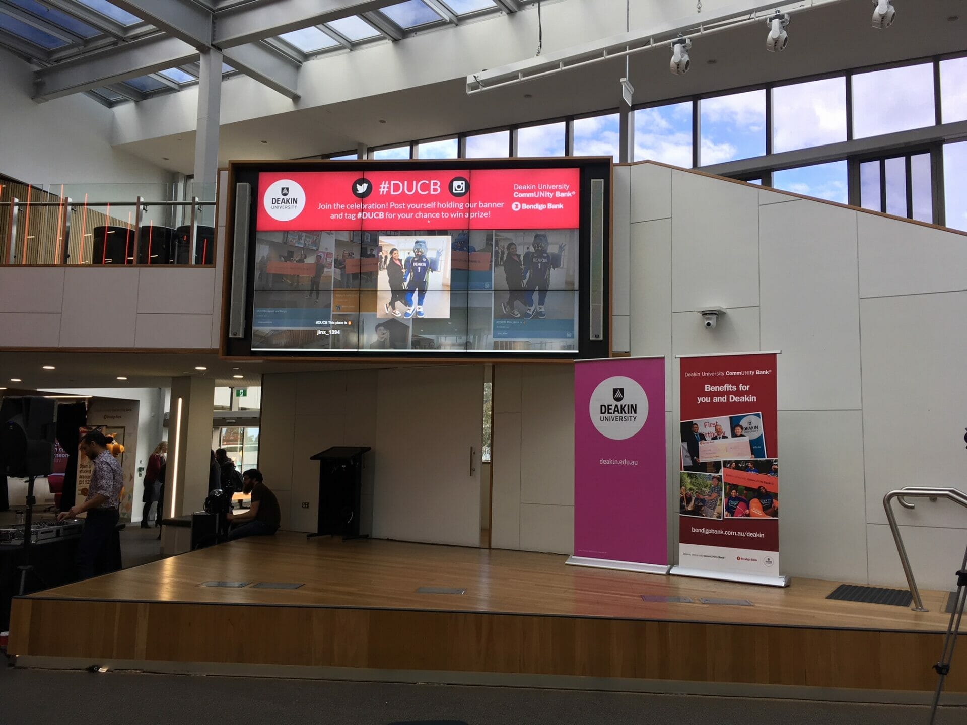 Digital Signage Solutions Deaking University Social Wall