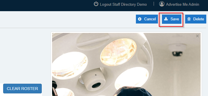 Advertise Me Digital Signage Software HOW TO SETUP ROSTER SCHEDULING IN THE STAFF ROSTER MODULE save Advertise Me Digital Signage Software HOW TO SETUP ROSTER SCHEDULING IN THE STAFF ROSTER MODULE save