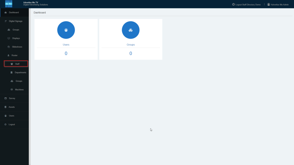 Advertise Me Digital Signage Software HOW TO SETUP ROSTER SCHEDULING IN THE STAFF ROSTER MODULE staff Advertise Me Digital Signage Software HOW TO SETUP ROSTER SCHEDULING IN THE STAFF ROSTER MODULE staff